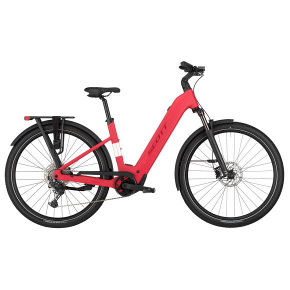 Bicicleta eléctrica SCOTT Sub 30 Wave 2025 ROJO S