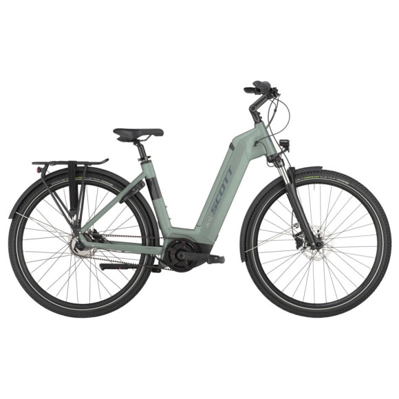 SCOTT Sub 40 Belt Wave Electric Bike 2025 OLIVE L