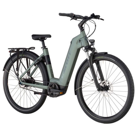 Bicicleta eléctrica SCOTT Sub 40 Belt Wave 2025 OLIVA L