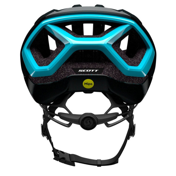 Casco SCOTT Centric Plus Black Light Blue NEGRO AZUL S