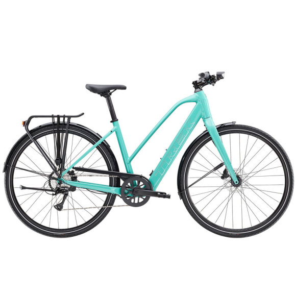 Bicicleta eléctrica TREK FX+ 2 Stagger LT 2025 TURQUESA XL