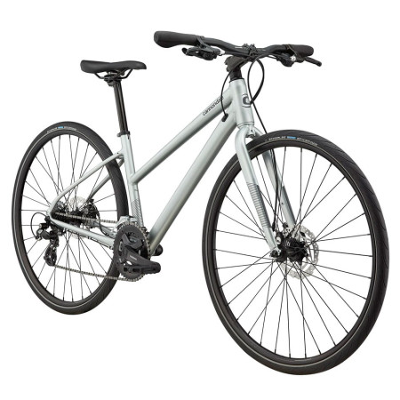 Bicicleta feminina CANNONDALE Quick Disc 5 Remixte PRATA L