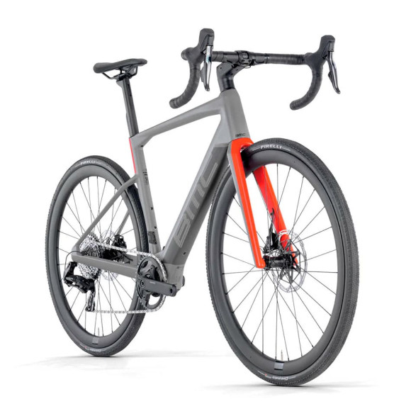 Bicicleta BMC Roadmachine 01 AMP X ONE 2024 CINZA 47