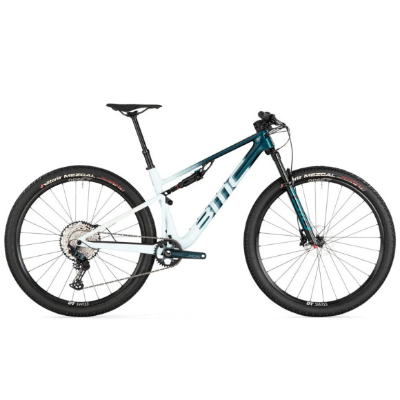 Bicicleta BMC Fourstroke TRÊS 2024 MARINHA BRANCA M