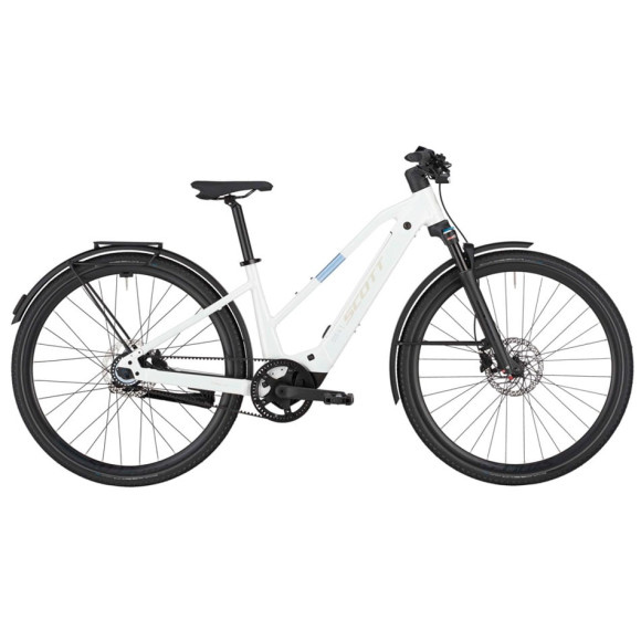 Vélo électrique SCOTT Passage 10 Belt Slope 2025 BLANC S