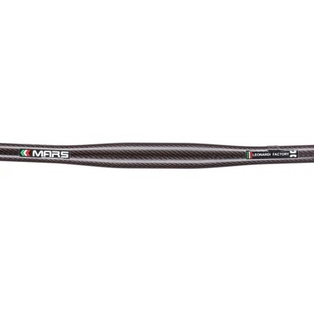 Manillar LEONARDI Mars red 3K carbono 74cm 31.8 